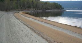 Hytteområdet Kvitsand ligger like sør for Lillehammer.