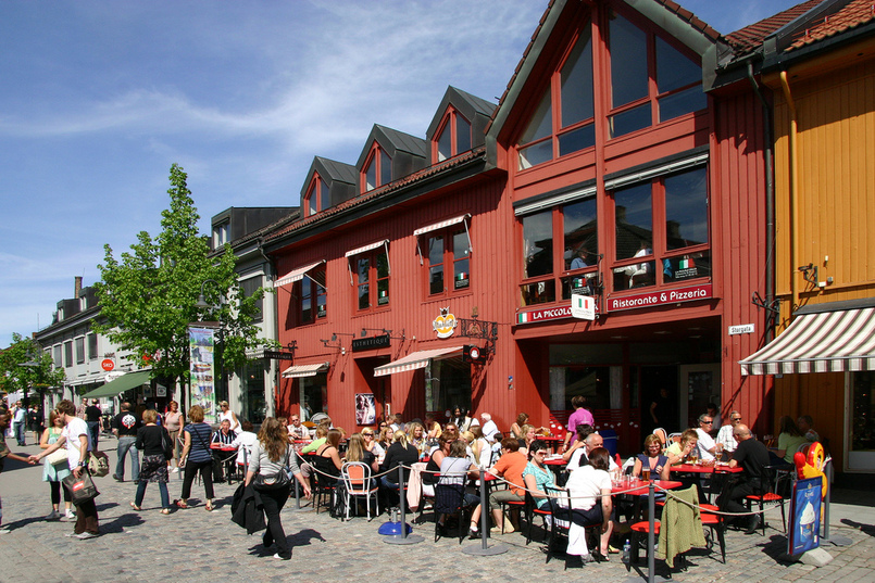 Gågata i Lillehammer Jørgen Skaug ©Lillehammer Sentrum Drift Gågata i Lillehammer