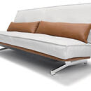 Orb sofa bed with sharp cover in light grey basic 383