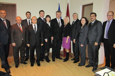 Reception at Latvian Embassy