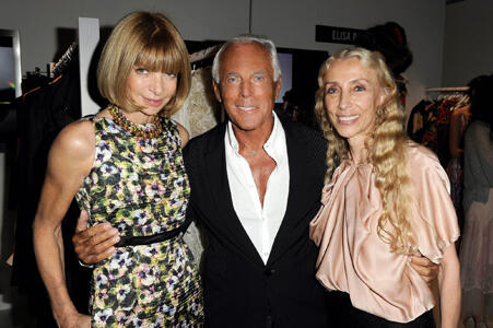 Anna Wintour Giorgio Armani Franca Sozzani