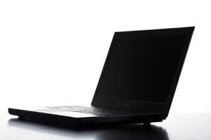 black laptop