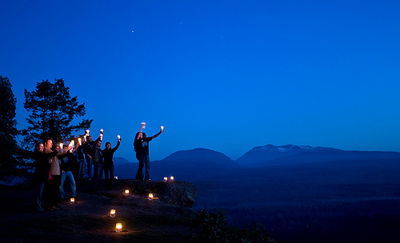 Celebrating Earth Hour in Canada, 2010.Â© Jeremiah Armstrong/WWF-Canada. All rights reserved.