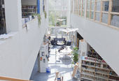 Steinkjer bibliotek, foto våren 2014