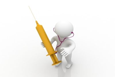 Lege med vaksine
