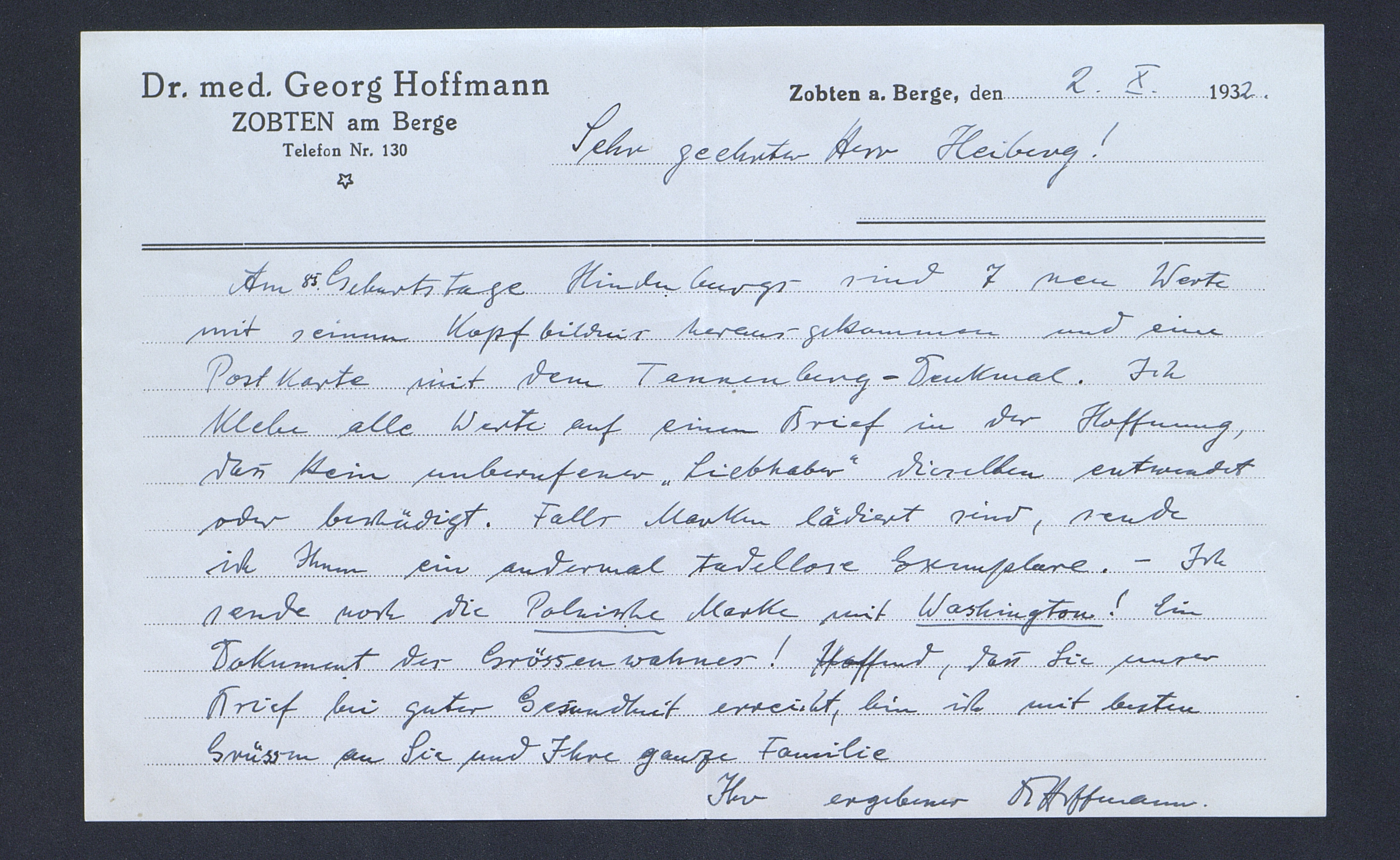 Skanna brev frå dr. Hoffmann