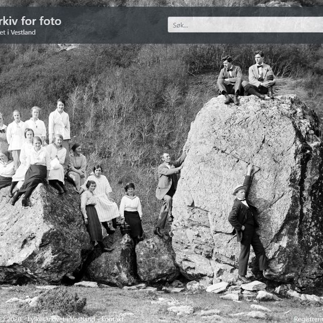 Skjermdump av framside på webarkiv.