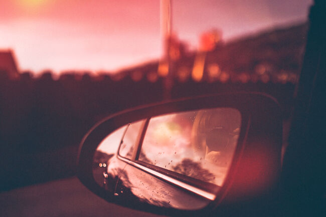 Canva - Close-Up Photography of Side Mirror During Dawn
