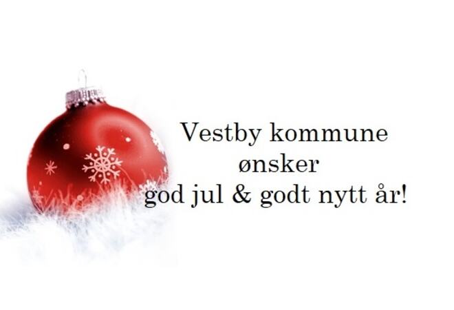 Vestby kommune ønsker god jul og godt nytt år!