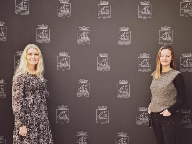 Kommunalsjef Inger Marethe Egeland & vaksinasjonskoordinator Ann Kathrin Berge.