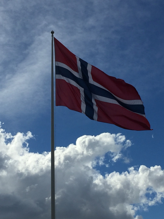 Det norske flagg Foto: Vestby kommune
