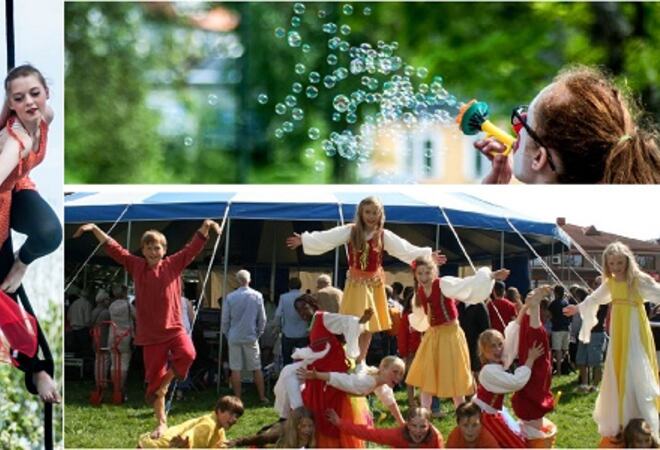 Gjøglerier og nyteater Foto: Vestby kommune