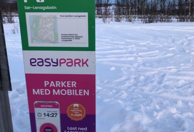 Sør-Lenangsbotn parkering Easypark