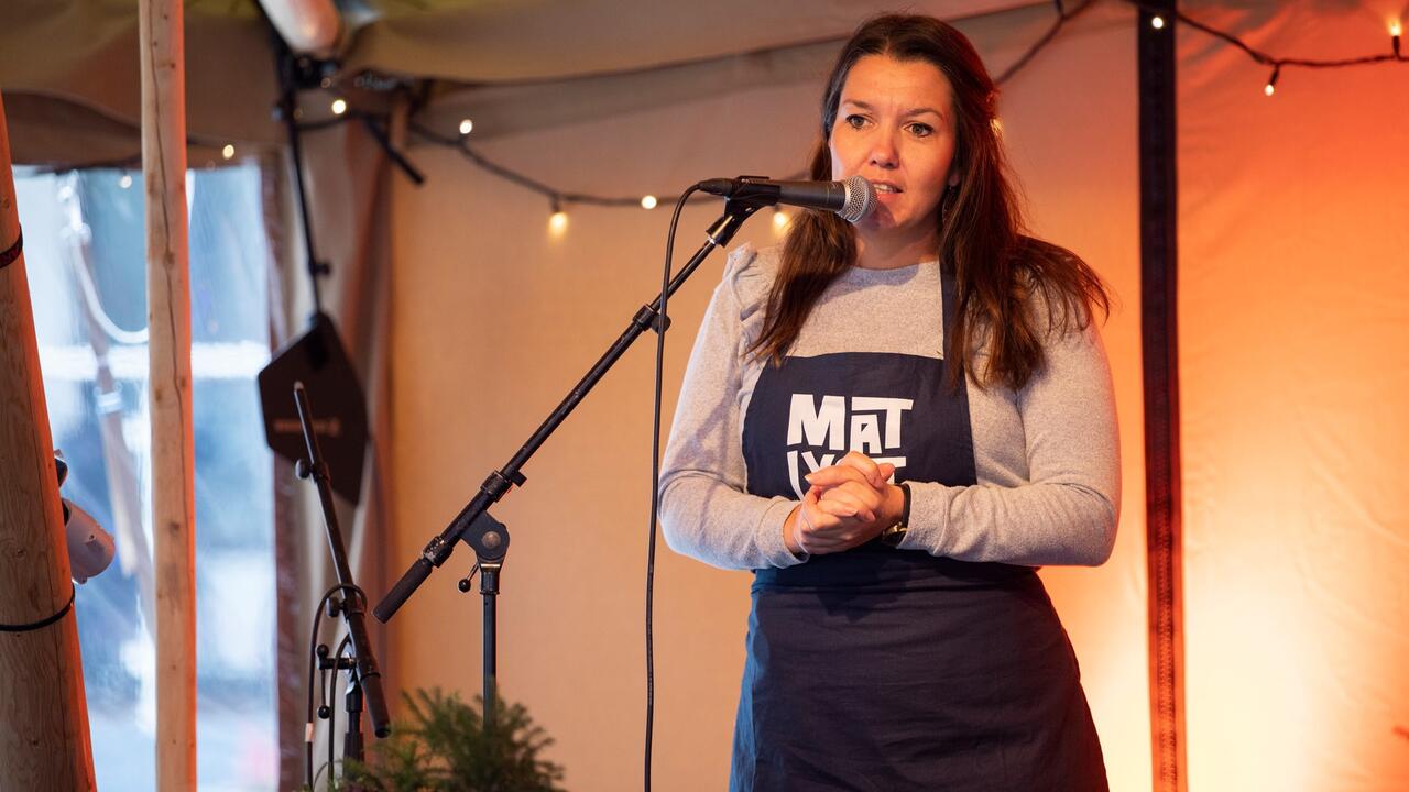 Monica Østenheden ønsker velkommen til Matlystfestival