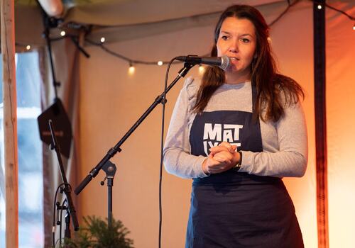 Monica Østenheden ønsker velkommen til Matlystfestival