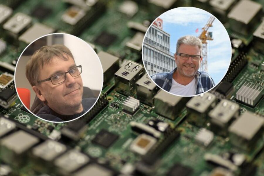 Utdanningen Grønne smarte bygg fra Fagskolen Vestfold og Telemark er utviklet i samarbeid med Svein Jåtun, regionsjef Nelfo Sørlandet (innfelt til venstre) og Are Solli, forbundssekretær i EL og IT Forbundet. Foto: Pixabay/ITBaktuelt/Privat