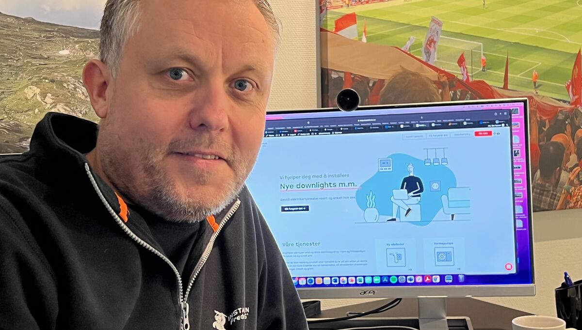 Geir Bakken, administrativ leder i Installatøren Fredrikstad AS har stor tro på at web-shop-en vil bli hyppig benyttet av privatkundene.