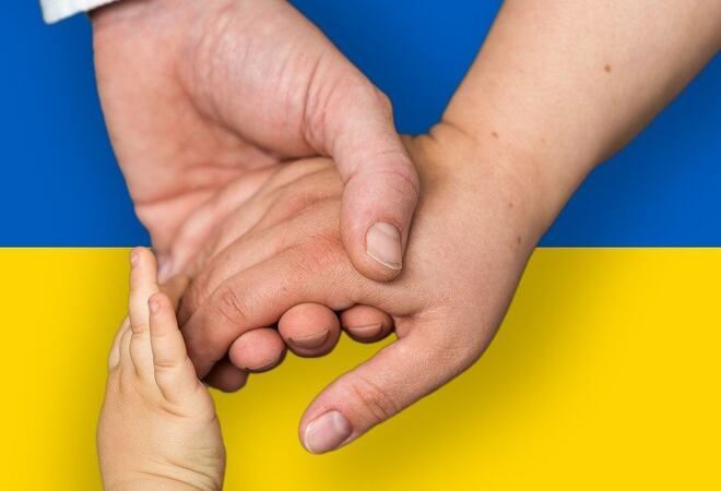 Ukrainsk flagg Illustrasjonsfoto