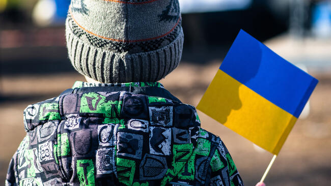 Flyktning fra Ukraina Illustrasjonsfoto