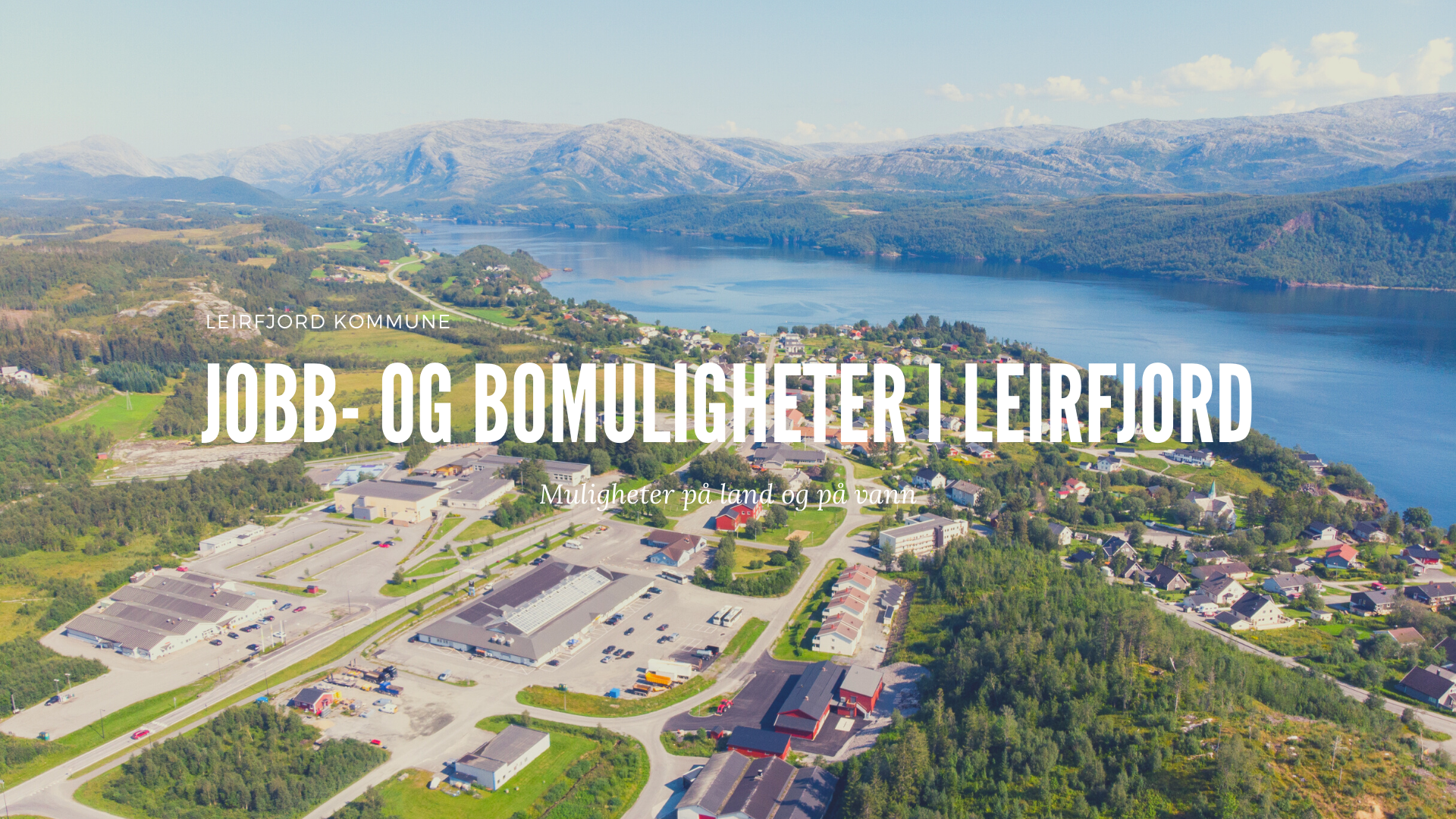 jobb og bomuligheter i leirfjord, norsk