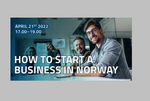 Join the “How to start a business in Norway” course april 21st 2022. Illustration: mnu-as.no