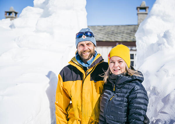 Krækkja-vertskapet Per Martin Bjerke og Signe Søndrål på fredag. FOTO: Marius Dalseg