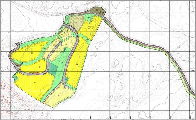 Kartutsnitt - Detaljregulering for Pepperstad Skog Nord