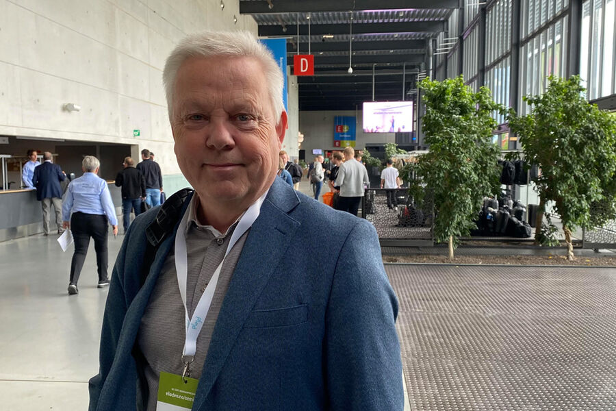 Thor Egil Johansen i Energi Norge er prøveadministrator for elektroinstallatørprøven. Prøven har hatt høy strykprosent. Foto: Rune Midtskogen