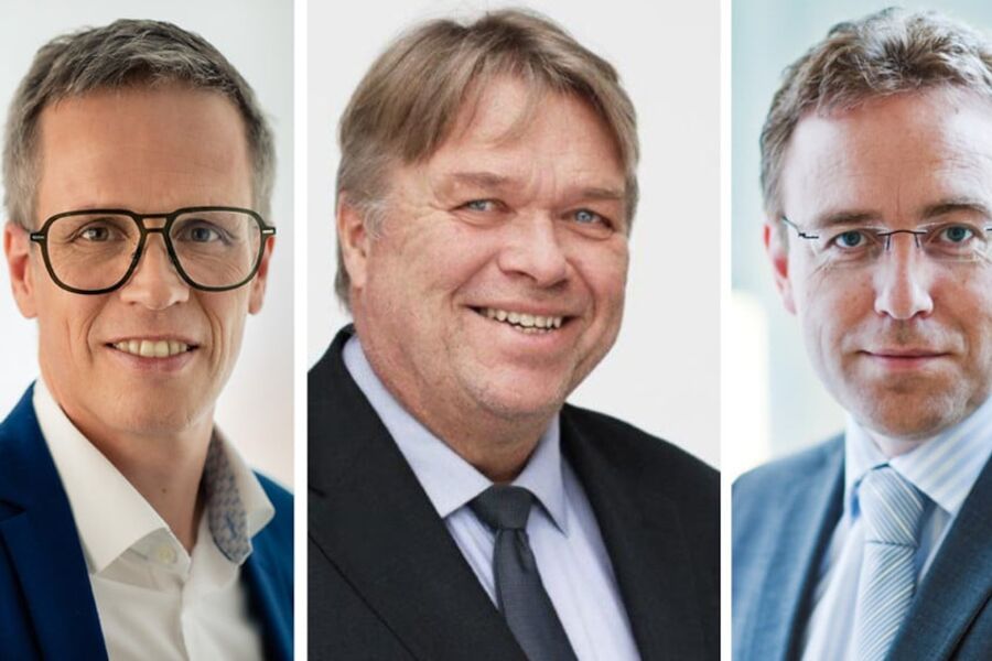 Adm.dir Jacob Mehus i Standard Norge, daglig leder Dag Aarnes i Regelrådet og adm.dir Leif T. Aanensen i NEK.