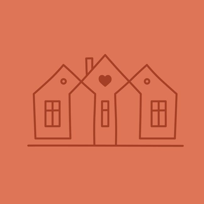 Illustrasjon: Adobe Stock - Et hus med hjerte i midten