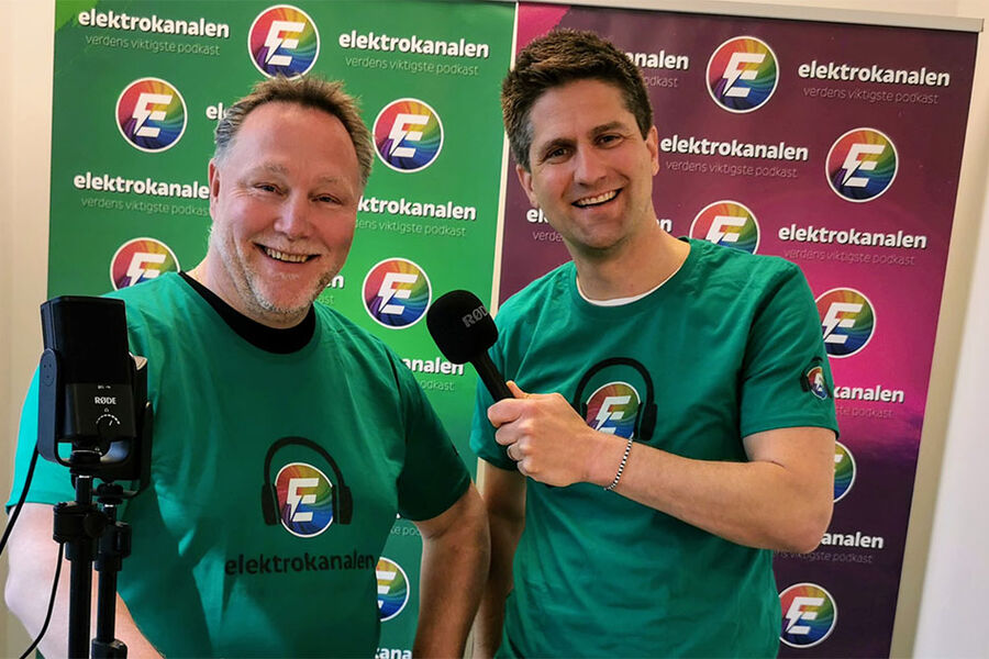 Terje Lillemo og Brage Stenberg Johnsen snakker om noen av de viktigste temaene i elektrobransjen.
