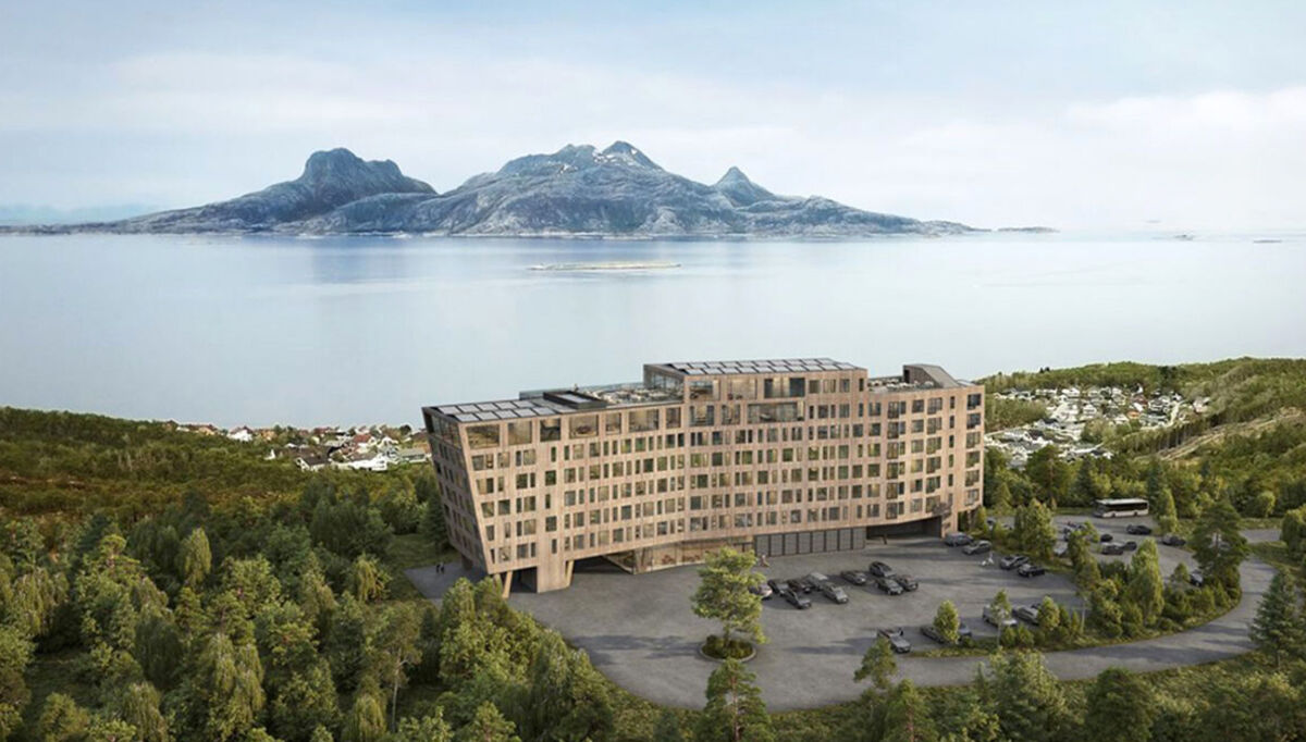 Wood Hotel i Bodø skal bygges på Rønvikfjellet, som er et av byens mest populære turmål. Det er KB Arkitekter som har tegnet hotellbygget.