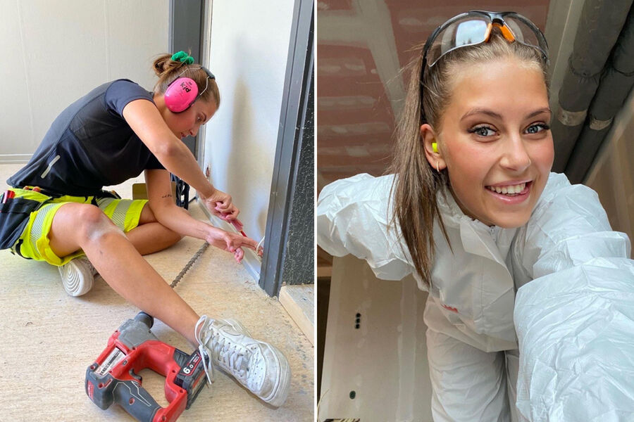 POSITIV TREND: Lea Erlandsen jubler over at stadig flere jenter satser på yrkesfag.