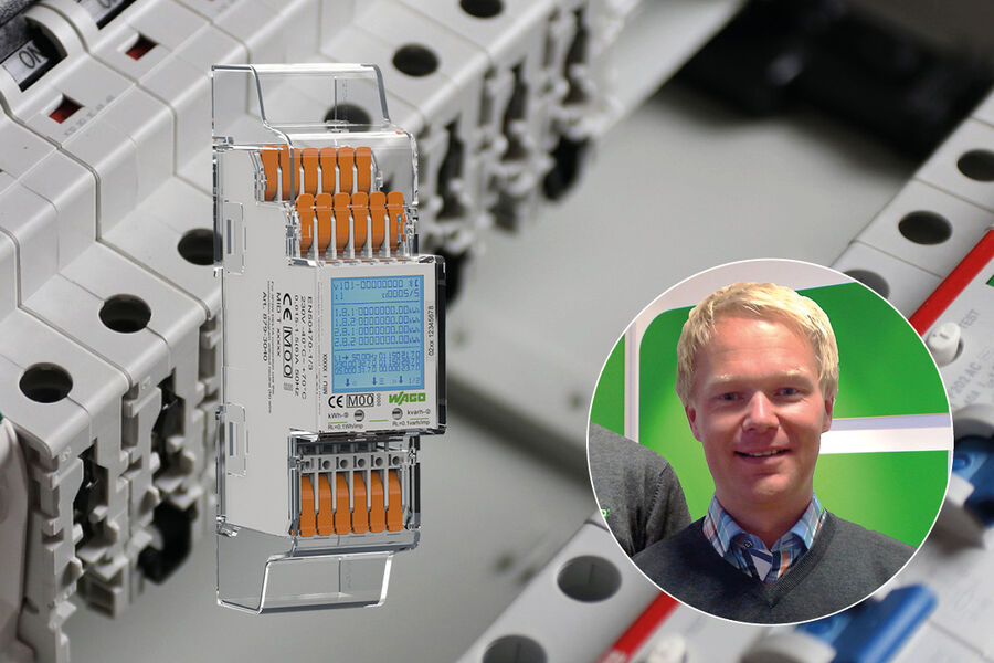 Stian Karlsen, leder for Industri hos WAGO, mener at energimålere et viktig tiltak for å redusere forbruk, og ikke minst finne ut av hvor det kan spares. 