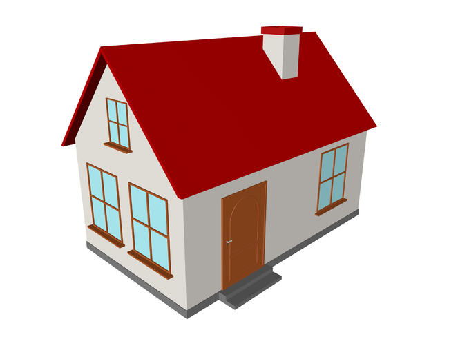 Hus - illustrasjonsbilde frå Colourbox
