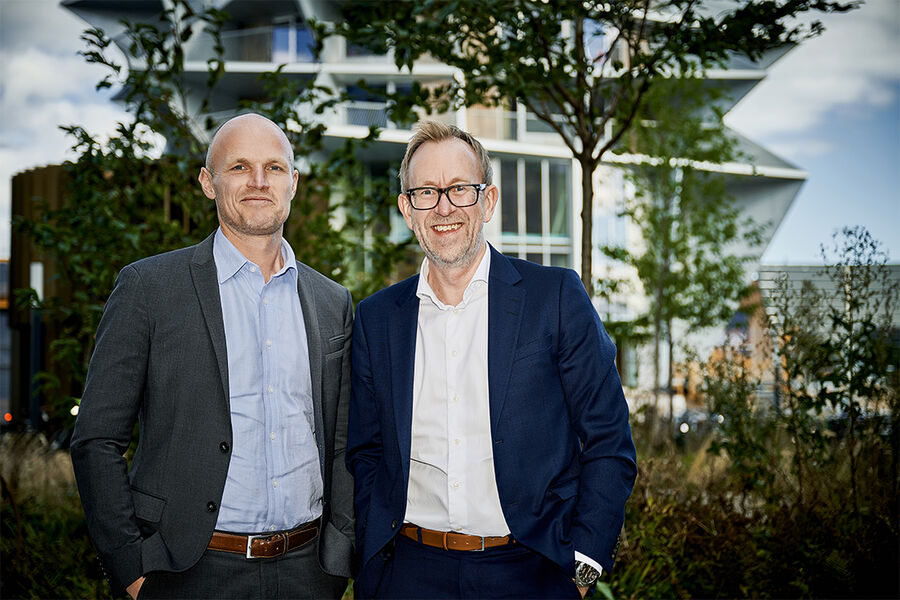 Rune Hardersen, adm.dir. GK Norge og Kim Robert Lisø, konsernsjef GK Gruppen