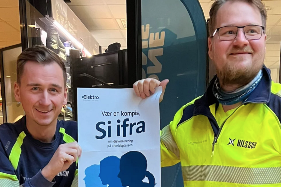 I Elektrogruppen er det rom for å varsle dersom noen blir trakassert eller diskriminert. Foto: Elektrogruppen.