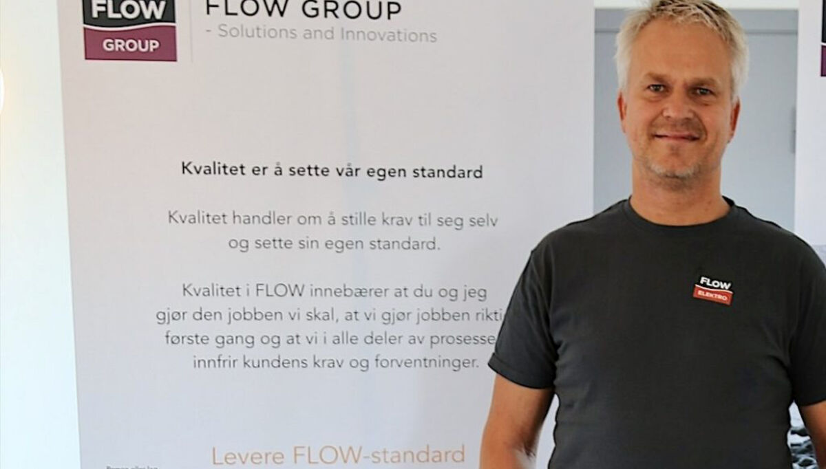 Daglig leder i FLOW Bredesen Elektro AS, Geir Langemyr, er godt fornøyd med driften, sett i lys av at de er rimelig nyetablerte i Arendal- distriktet. - Vi er en del av FLOW Group, og kan nå levere tjenester innenfor klima, VVS, og elektro til markedet i vår region. En tverrfaglig teknisk entreprenør, er det markedet og kundene ønsker mer og mer, sier Geir Langemyr.