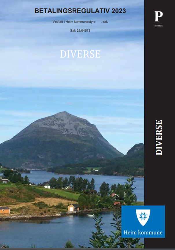 Cover betalingsregulativ 2023