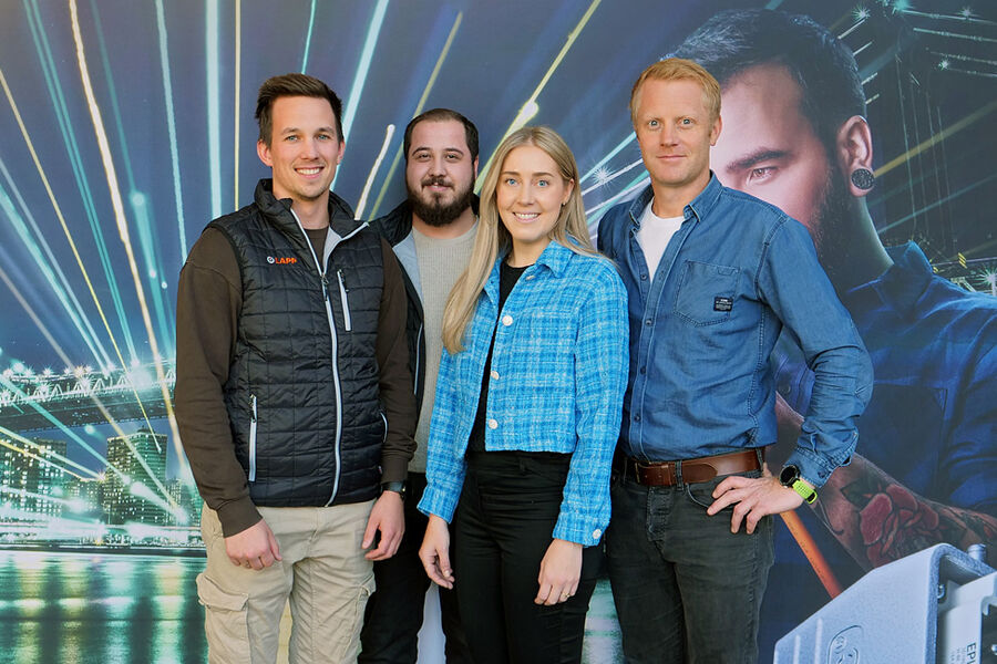 Fra venstre, Kristian Rask, Håvard Bergstrøm, Nora Bergin og Olav Haugene