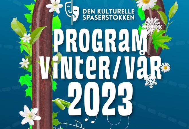 Program Den kulturelle spaserstokken i Vestby vår 2023 forsiden