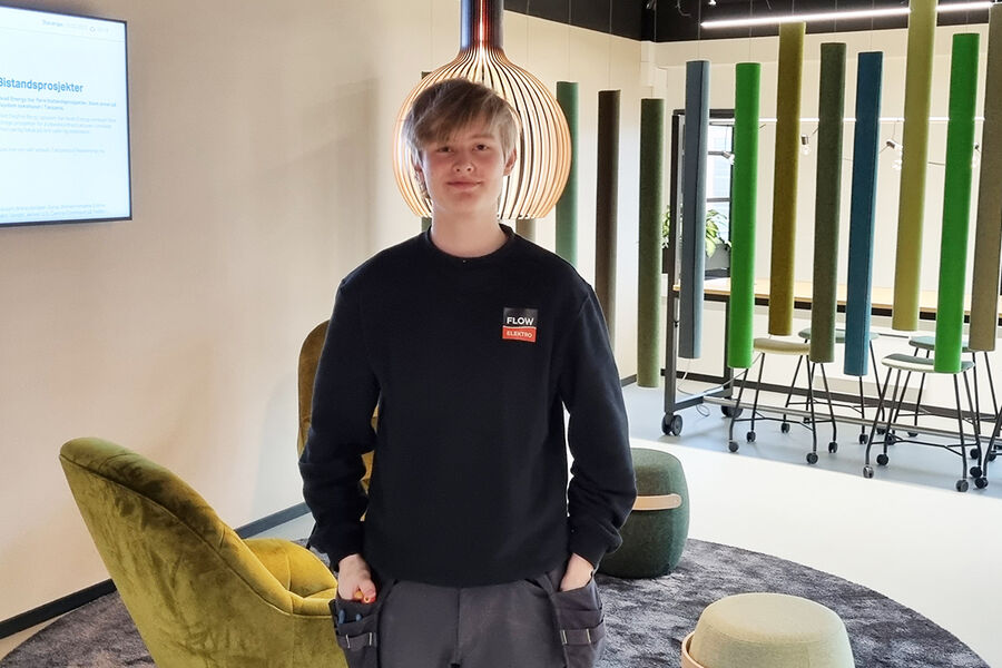Kjetil Moen har vært ansatt som lærling i FLOW Elektro Sør-Vest AS i 6 måneder.