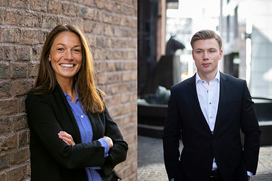 Advokat Elisabeth Homme Øveraasen og advokat Anders Plassen. Foto: Advokatfirmaet Berngaard