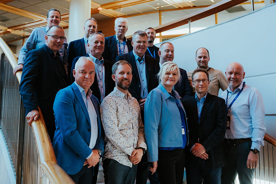 Det nye styret i Nelfo med nye og gamle medlemmer, etter generalforsamlingen den 21.april.2023