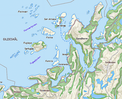 Kart Gildeskål kommune