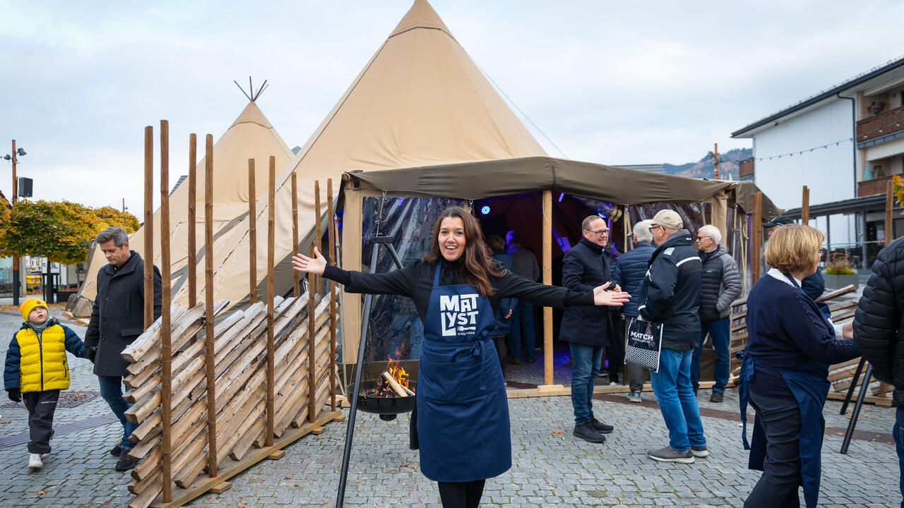 Festivalsjefen ønsker velkommen til Matlyst