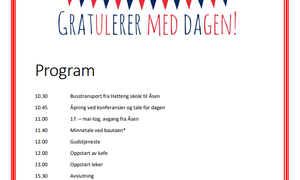 17. mai-program Hatteng 2026