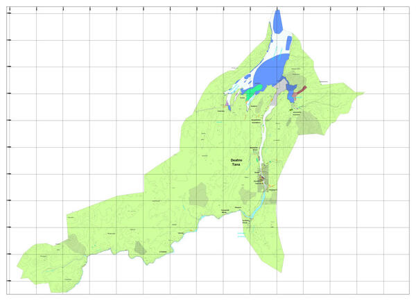 Bilde av plankartet for kommuneplanens arealdel