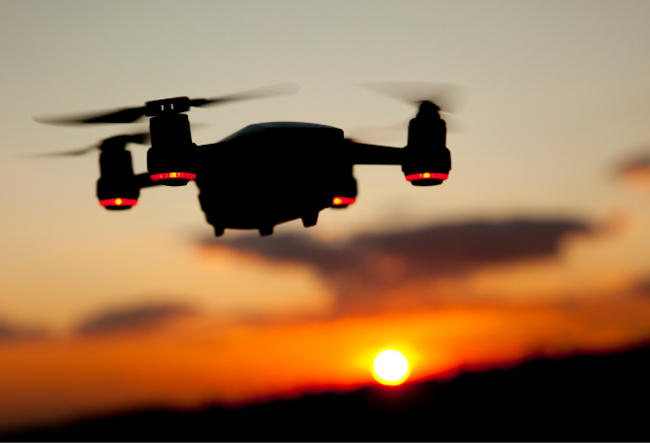 Illustrasjonsbilde av en drone