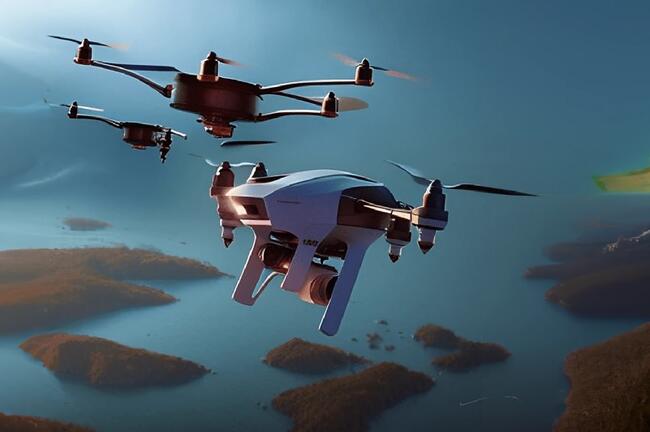 Droner over landskap Foto: Luftfartstilsynet.no
